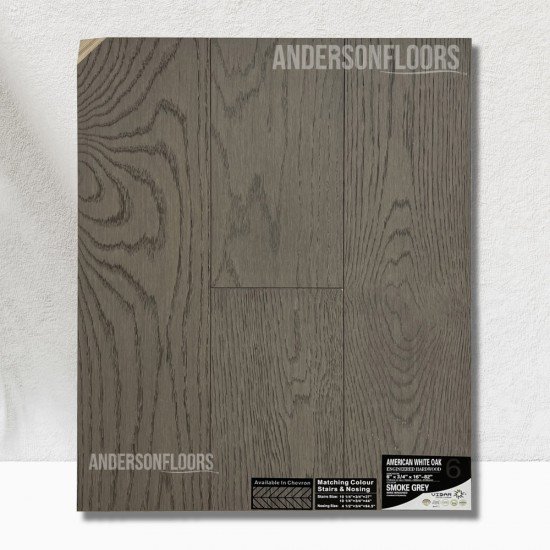 Vidar American Oak T&G 6" - Smoke Grey